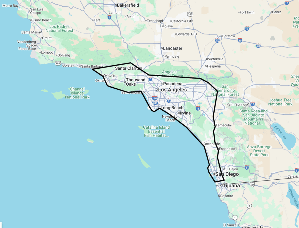 regional trucking first and last-mile delivery California